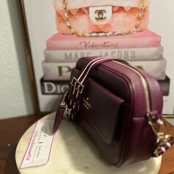 Kate Spade Rosie Flap Camera Bag - Purple Agate retail 379- NWOT - Picture 8 of 11